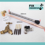 Professional Thru Wall Outside Garden Tap Kit Meets Water Regulations Gt1 Diy 600Mm Flange FTB028 5055639198937