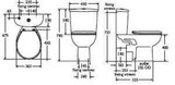 Ideal Standard Chloe Wc Toilet Cistern Lever Quality Replacement With Fulcrum FTB490 5055639124622