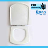 ROCA A801512004 Dama Senso and toilet seat plus cover with soft closing hinges in White FTB599 8414329488258