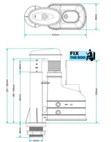 Skylo Height Adjustable Syphon 71/2 - 9 Dual Flush Water Saving NAZ FTB2582