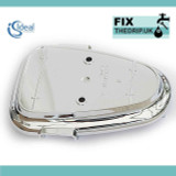 Ideal Standard A908089Aa Trevi Therm Mkii Exposed Rear Cover Plate For 2 Pipes - Chrome FTB4265 5055639183339