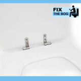 FixTheBog Ideal Standard WHITE Kyomi Resin Replica Seat cover and Chrome plated hinges FTB4115 5055639179646