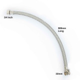 SSH5/A Viva 3/4 BSP Female x 22mm Compression 500mm Long Flexible Hose FTB5219 5060262730201