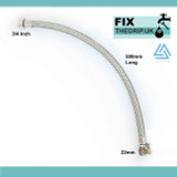 SSH5/A Viva 3/4 BSP Female x 22mm Compression 500mm Long Flexible Hose FTB5219 5060262730201