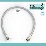 SSH5/C Viva 3/4 BSP Female x 22mm Compression 900mm Long Flexible Hose FTB5220 5060262730904