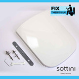 Ideal Standard Sottini Celano Toilet Seat and Cover For J453601 C/C Pans - Slow Close J475401 FTB3065