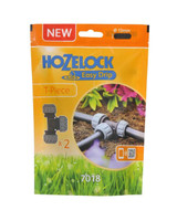 Hozelock 7018 T Piece 2 Pack FTB6058