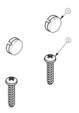 Ideal Standard Sv117A Gen 4 Hinged Arm Screw And Cover Pack Chrome Chrome Finish FTB11178 4015413508070