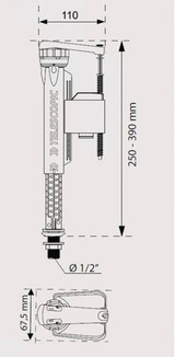 Wirquin 10120029 Bottom entry Brass FTB6164 501713429434