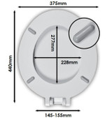 Lecico White Ring Seat with Lid STWHLRING FTB6269 5017134131185