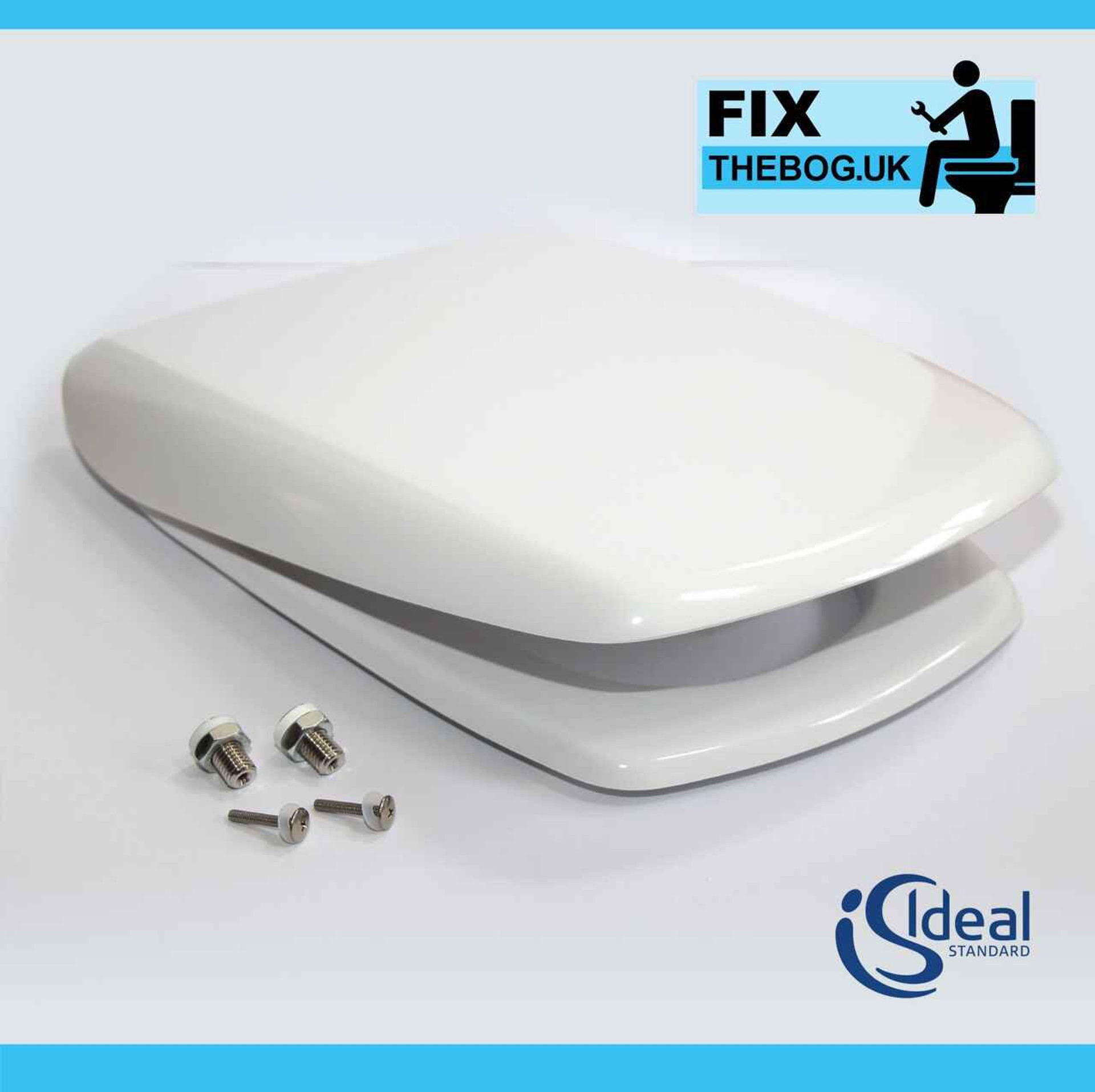 Ideal Standard Accent Seat And Cover Normal Close Hinge White FixTheBog