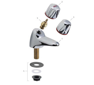 Aqualisa 173823 ceramic 1/2 tap knob assembly FTB6711 5023942009875