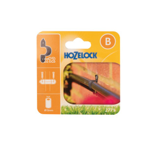 Hozelock Wall Clip 13mm 12 pack 2771 0012 FTB12572 5010646060516
