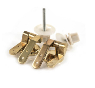 Wirquin Brass Toilet Hinges 217280 Bottom Fix FTB12787 5017134133097