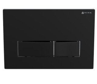 Viva Skylo Ultra22 Matt Black Dual Flush Plate FTB13200 5060262731680