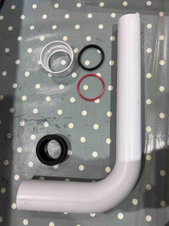 Grohe Adagio Flush pipe and flush pipe connection kit includes 43259 37119 FTB13613 00000000000000