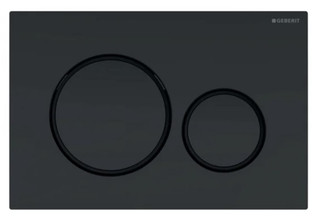 Geberit Sigma20 Dual Flush Plate - Matt Black/Black 115.882.16.1 FTB13485 4025410759672