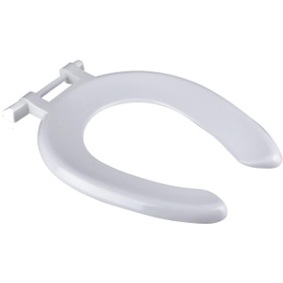 Wirquin CRESCENT JUNIOR Seat only with colour matched plastic hinge - White SCJ51WH FTB13655 5012158691820