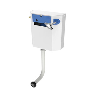 Dudley OSMO F1 Toilet Cistern – Left Hand Actuator – Side Entry Brass Tail 6/4L Dual Flush 371855 FTB14005 5013241101387