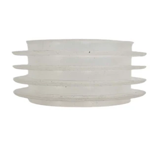 Dudley Black/Natural Rubber Flushbend Pan Connector - 321958