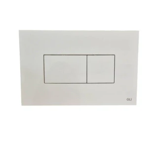 Oli Karisma White Pneumatic Dual Flush Plate 641001 FTB13899 5604005560580