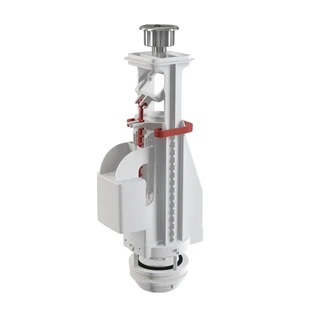 Alcadrain Alcaplast A08A Dual Flush Valve with Chrome Button for Ceramic Cisterns