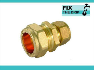Ftd Straight Reducing Coupler Brass 28Mm X 22Mm Compression FTB1600 5055639129566