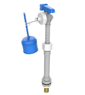 Dudley Hydroflo Telescopic Bottom Inlet Valve with Brass Tail 324302 FTB240 5013241048668