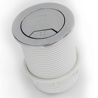 Macdee Kara 72Mm Pneumatic Macdee Syg610Cp Dual Flush Valve Push Button FTB389 5055639100107