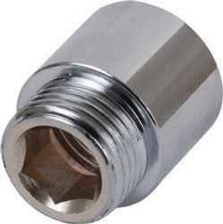 80Mm Rigid Radiator Valve Extension 1/2 Bsp - Chrome Plated FTB2032 5055639199330