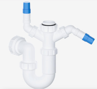 1½" Sink Trap with Twin 135° Nozzles WTST02 FTB2518 5060262730843