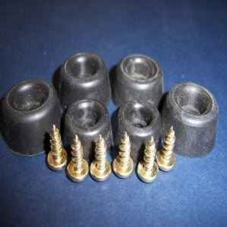 Ideal Standard E565967 Beechwood Seat And Cover Buffers - Set Of 6 FTB4408 5055639184763