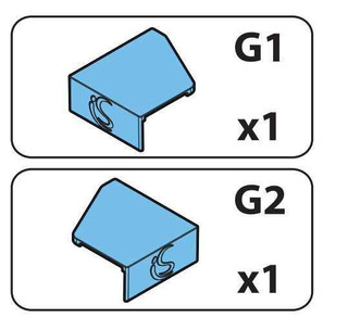 Ideal Standard T001290Eo Connect Wall Profile Cover Caps Rhx1 And Lhx1 FTB4796 5055639188648