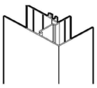 Ideal Standard T001313Eo Connect L Shaped Corner Profile And Cover Cap FTB4811 5055639188792