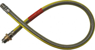 Cooker hose 1000mm x 1/2 stainless steel bayonet- EN14800 FTB5363 5060232142782