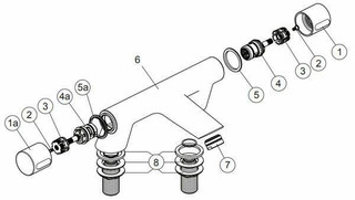 Ideal Standard B960700NU Indicator Ring Blue For Rosita FTB10140 4015413506021