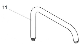Ideal Standard F961146Aa Rigid Angled Elbow Tube FTB10549 4015234703012
