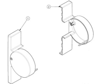 Ideal Standard Sv118Rn Gen 4 Hinged Bracket Cover Pack Charcoal Charcoal Finish FTB11064 8014140177647