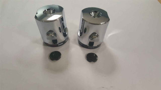 Ideal Standard A861001Aa Shower Temperature And Volume Handle Set Pair Chrome Finish FTB11389 5055639158184