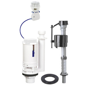 Fluidmaster 4550073 Fluidmaster Dual Flush Push Button Cistern Pack including Fill valve FTB11645 5060157590248
