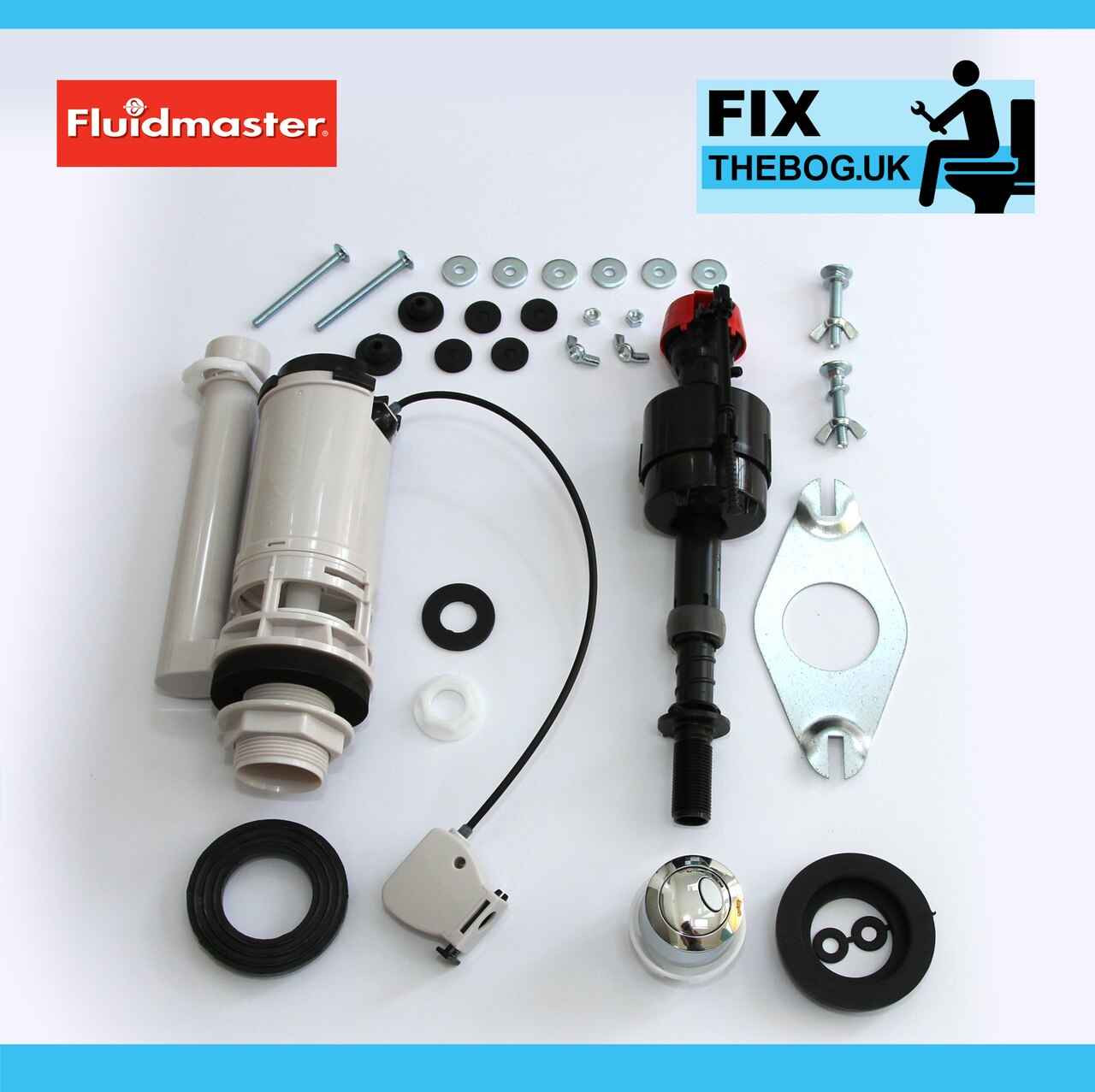 Fluidmaster Procp001 Universal Cistern Pack Toilet Flush Inlet Outlet ...