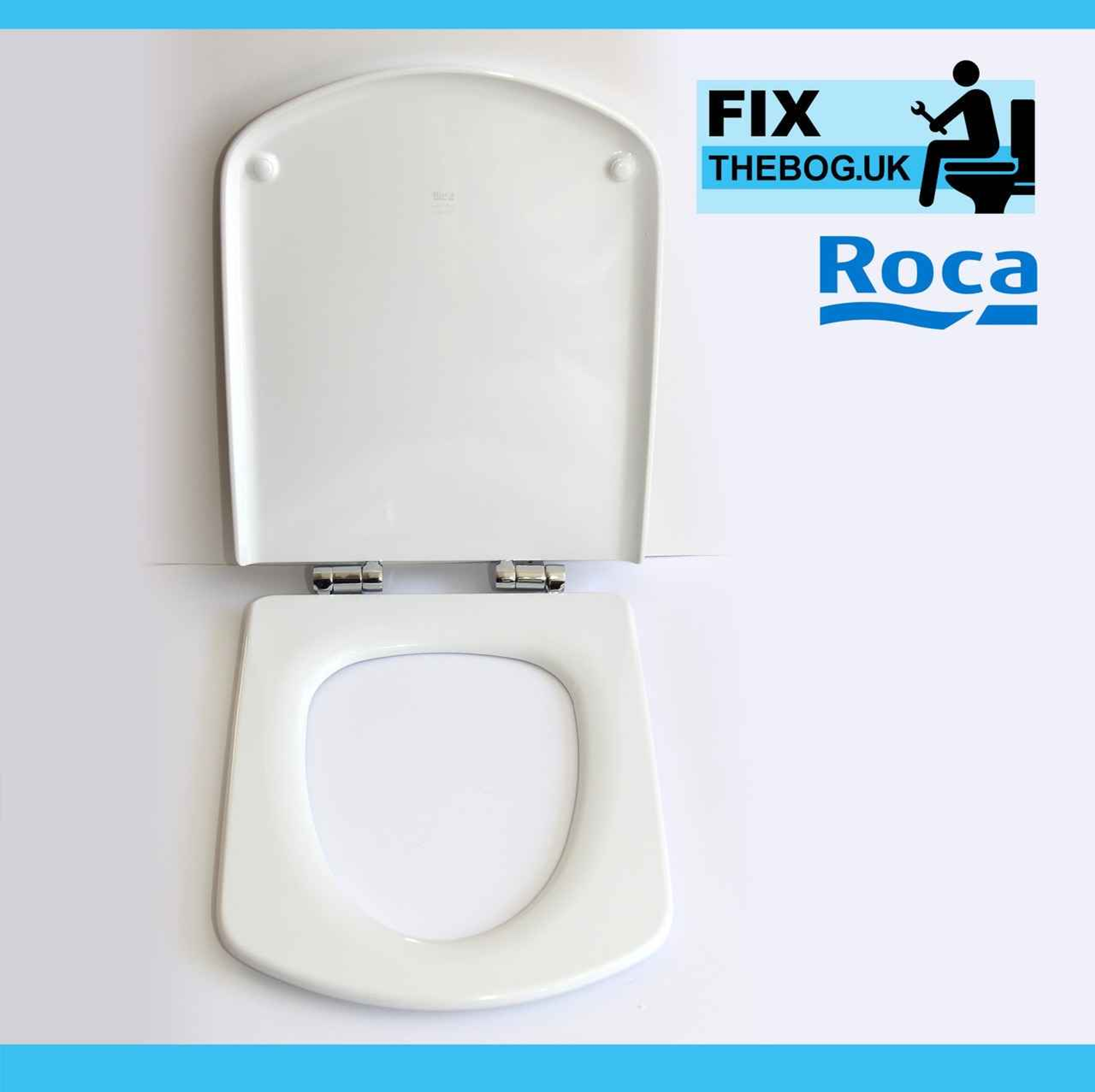 Roca A801512004 Dama Senso Replacement WC Toilet Seat with Soft Closing  Hinges 801511204