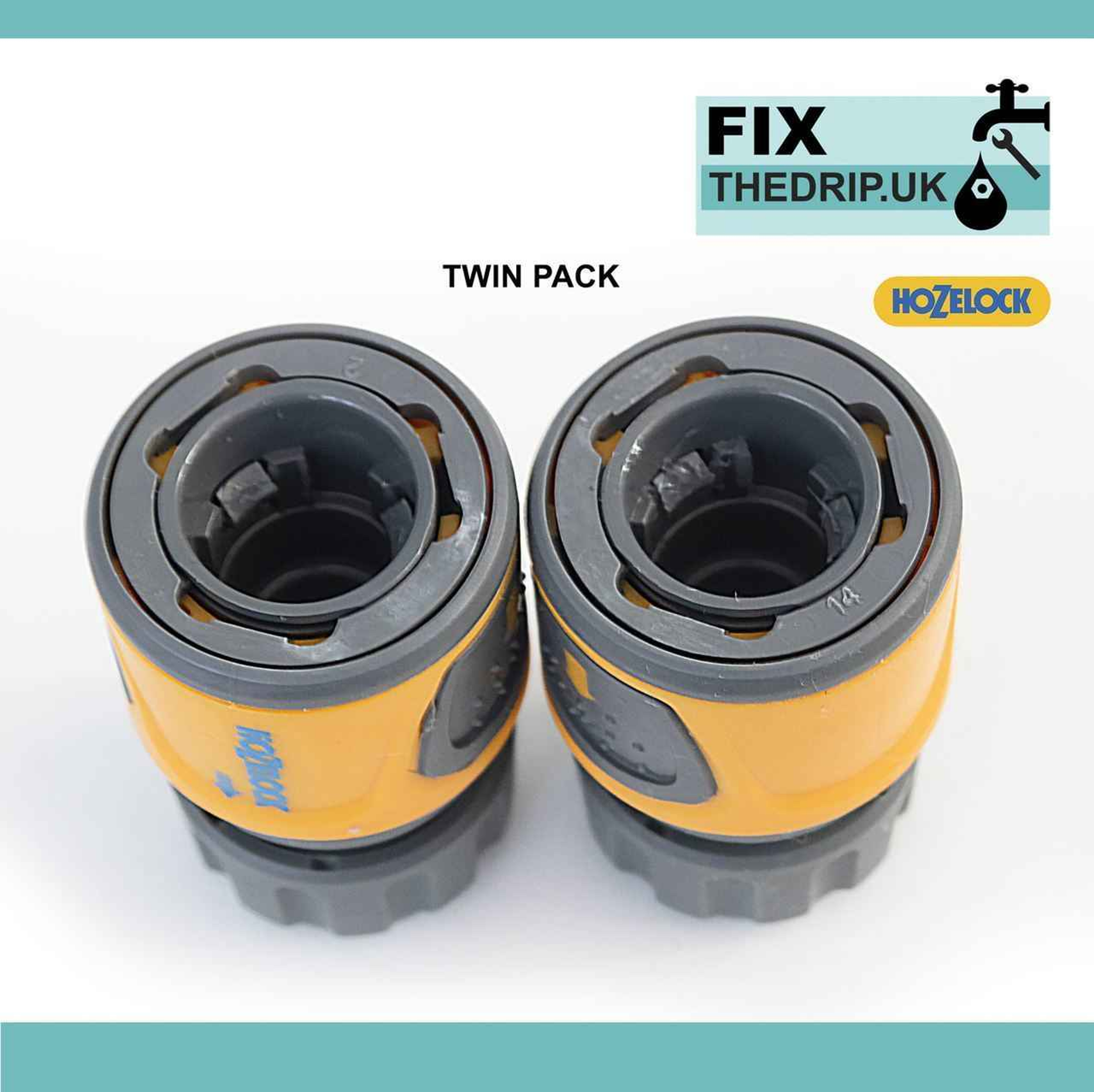Hozelock 2070 6025 Twin Standard Soft Touch Hose End Connection