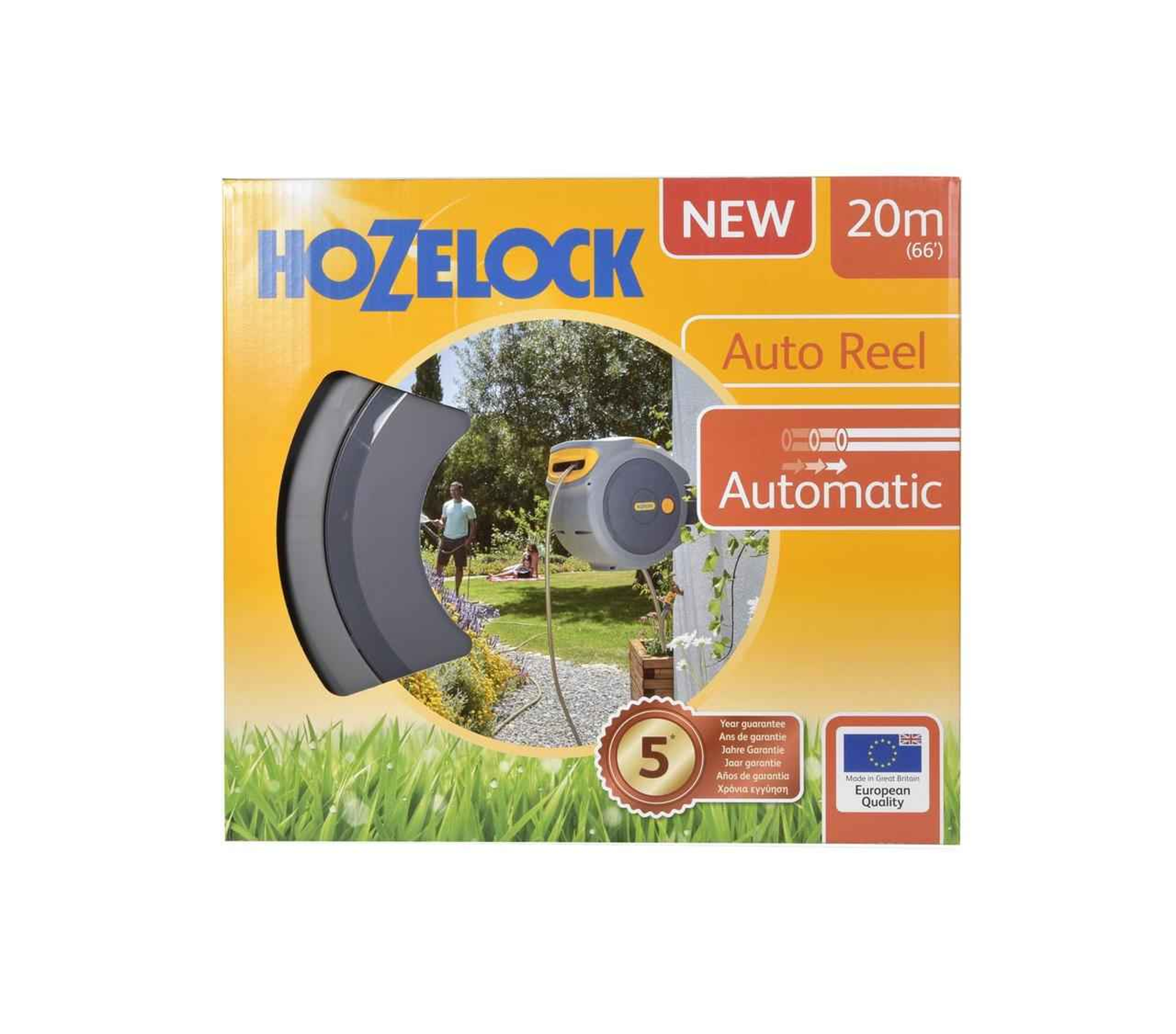 Hozelock 2401 Auto Reel Retractable Hose System (20m Hose)