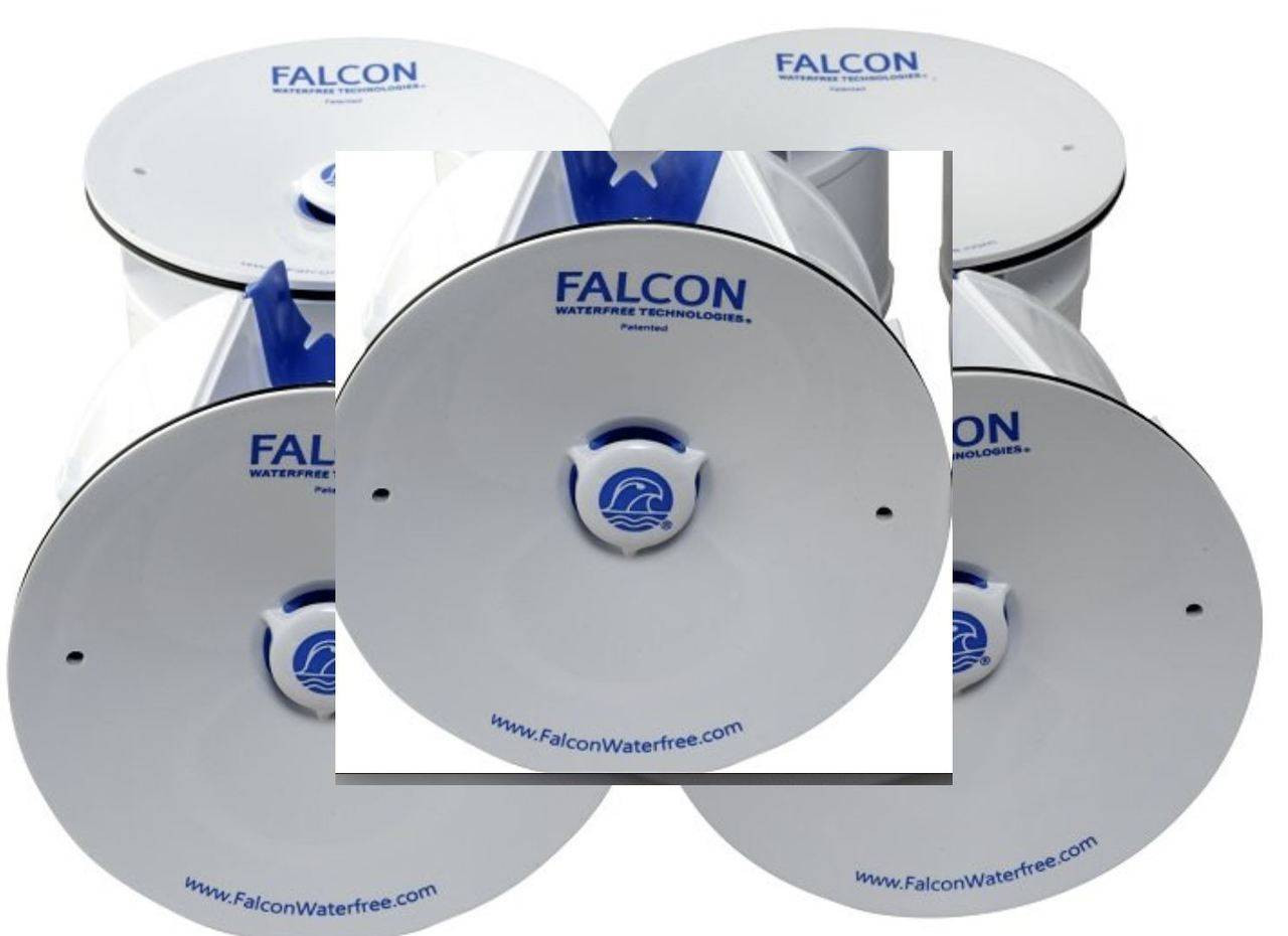 S6282 Falcon Velocity x12 Replacement Waterless Urinal Cartridges for Aridian