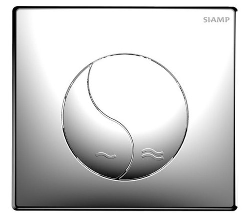 SIAMP 31185316 Ying Yang All Chrome flush plate for BCM350 BCU350 BCM790 Intraslim B. FTB13347 3247230129539