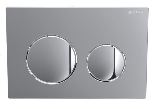 Viva Skylo Ultra10 Gloss Chrome Dual Flush Plate FTB13196 5060262731697