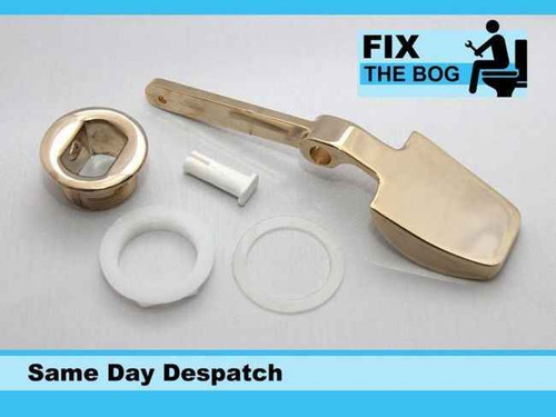 Jacuzzi Natura Replacement Cistern Toilet Wc Side Lever Gold Paddle FTB1904 5055639130210