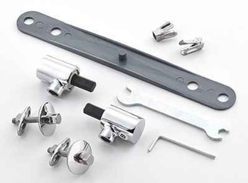 Ideal Standard Tv108Aa Tonic Ii / Turrano Seat And Cover Hinge Kit Normal Close Chrome Finish FTB10369 5055639147980