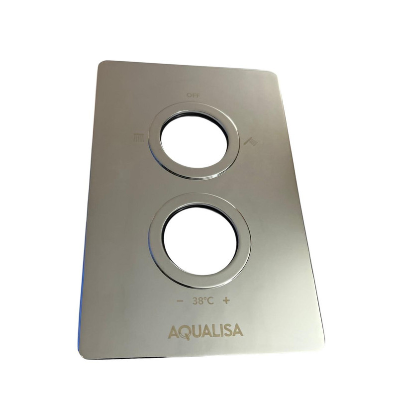 Aqualisa 910982 Sdcv Reverse Graphic Rectangular Wallplate (Dual Outlet) FTB12472 5023942275027